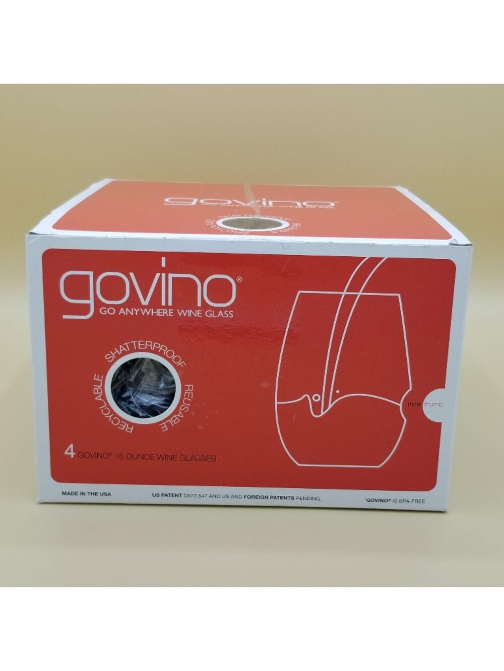 Govino Go AnywhereFlexibleWine Glasses 16 oz.